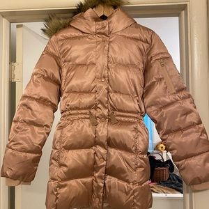 Down Rose Pink Gap winter coat